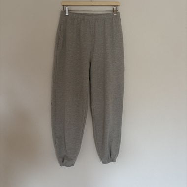 Pantalon de jogging en molleton gris
