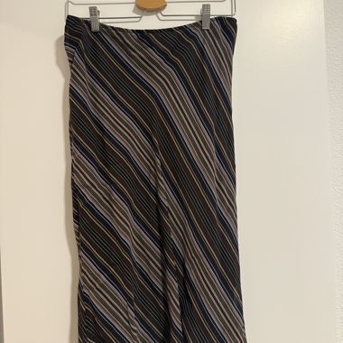 Striped Midi Skirt