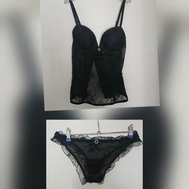 Bustier avec culotte et string