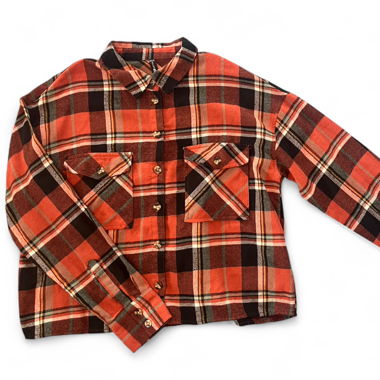 Karierte Flanellhemdjacke