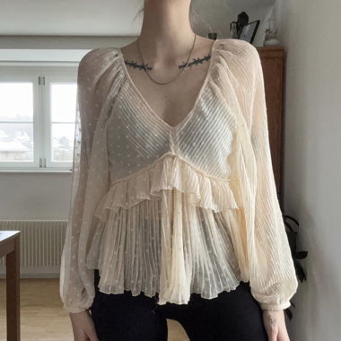 Beige Whimsical / Fairy Blouse