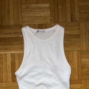 crop top blanc