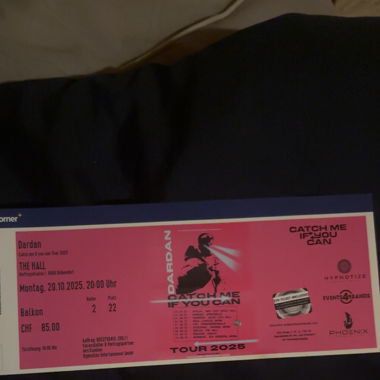 Dardan Zürich Ticket