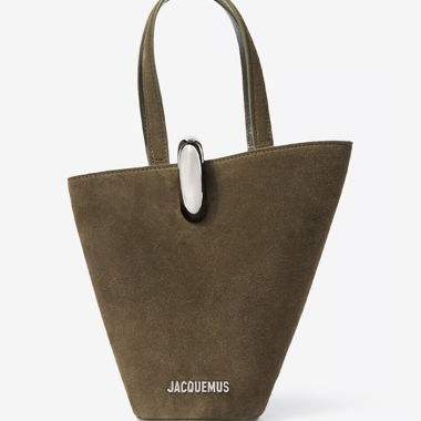 Jacquemus Bucket-Tasche aus Nubuk mit trapezförmiger Form