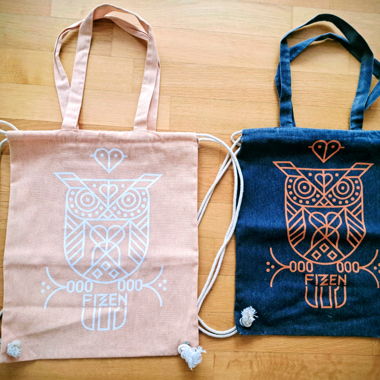 FIZZEN Bag with Owl Print