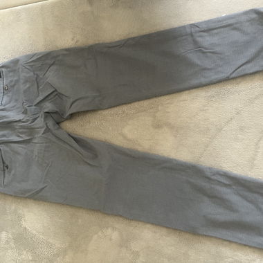 Pantalon homme gris bleu chiné