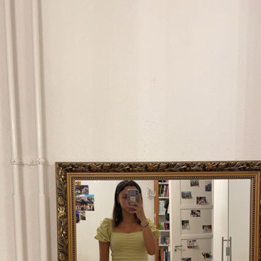 yellow crop top