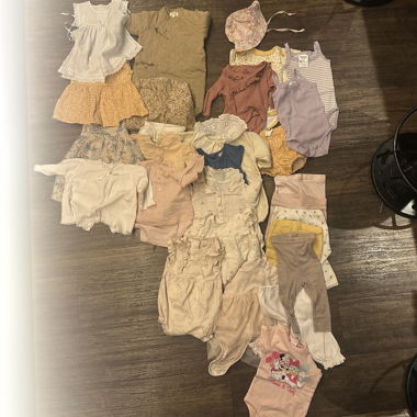 Set of Baby Girl Bodysuits and Tops