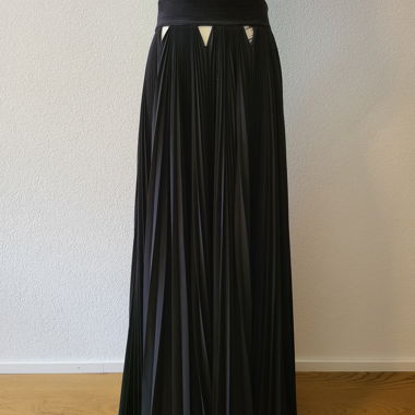 Givenchy Paris long pleated black skirt, EU size 36