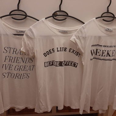 Set con t-shirt stampate