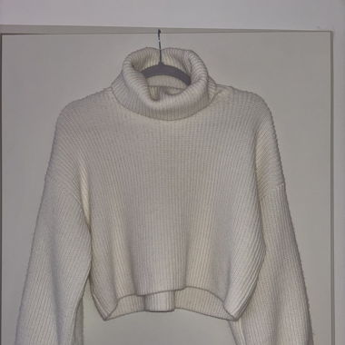 Crop Rollkragen Pullover 