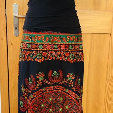 Maxigonna multicolore Weibel vintage autentico