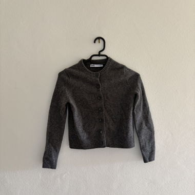 Grauer Zara Cardigan-Gilet