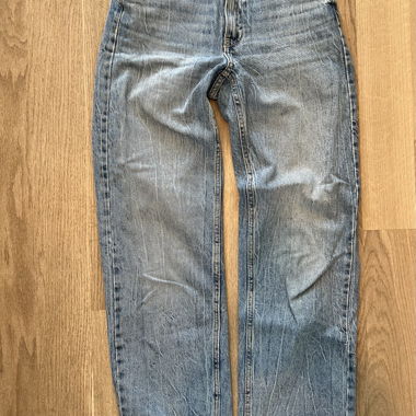 Stradivarius Vintage-Wash Straight-Jeans