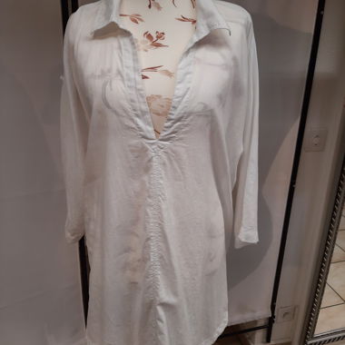 Abito camicia in lino H&M XL