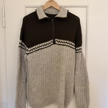 Pull en maille avec col