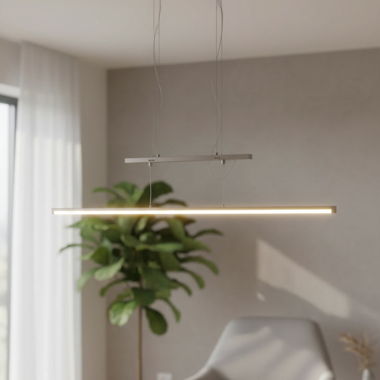Hanging lamp with rope suspension
