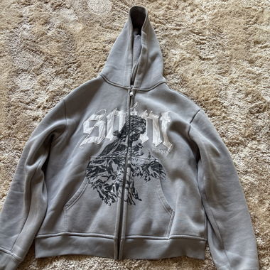 Felpa con zip grigia - multiply apparel
