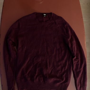 Pull 100% cachemire Uniqlo bordeaux taille L