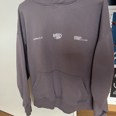 Scuffers lila bedruckter Hoodie Grösse S