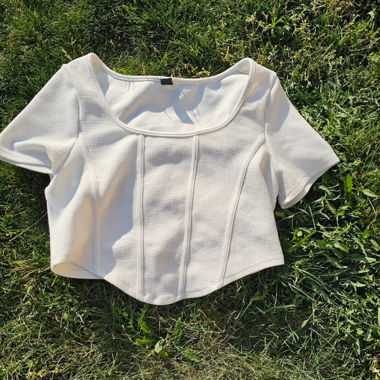 Weisses Crop Top