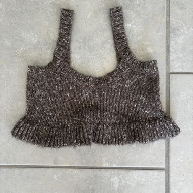 Top corto in maglia Zara