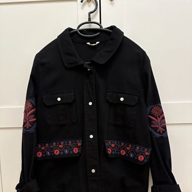 Jacke - Hemd - Schwarz - S