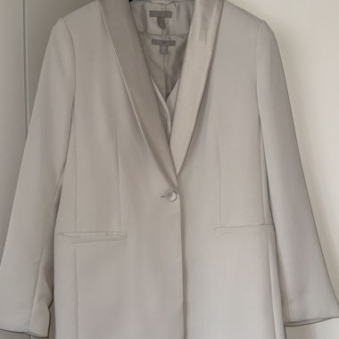 Ensemble costume 3 pièces H&M blanc cassé