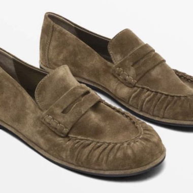 Massimo DUTTI Mocassins élégants en daim, T.39!
