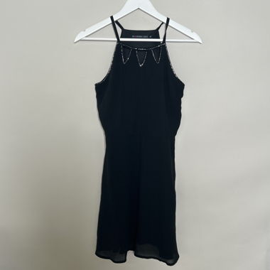 Top camisole nero decorato