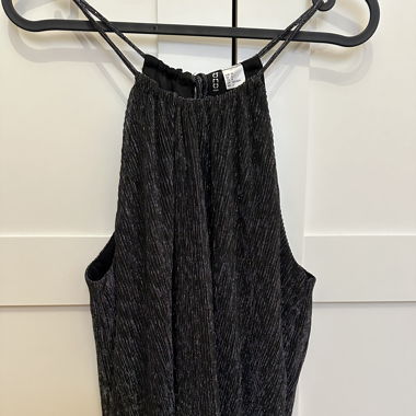 Bluse - H&M - schwarz-silber