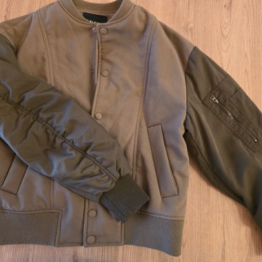 Khaki bomber jacket
