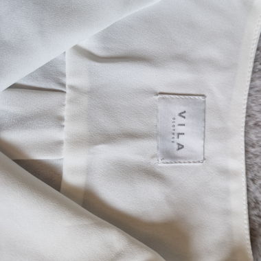 Trägerblouse Weiss