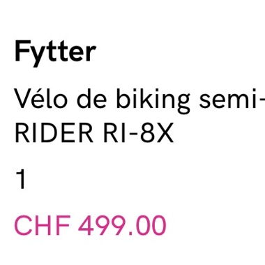 Fytter Rider RI-8X semi-professional bike