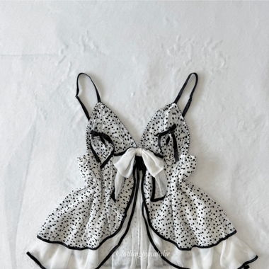 VS Poka Dot Chiffon Babydoll (S/M)