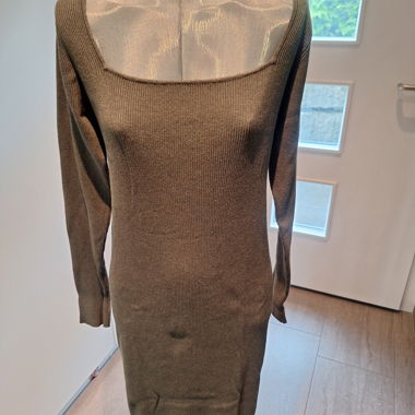 Strickkleid grün langarm