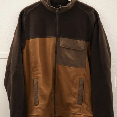 Giacca in pile marrone