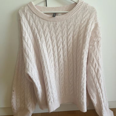Maglione in maglia rosa