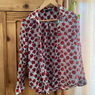 Blouse imprimé rose