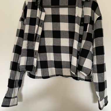 Chemisier crop à carreaux H&M