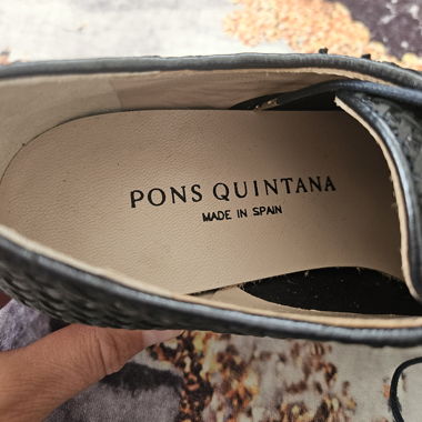 Scarpe in pelle nera Pons Quintana