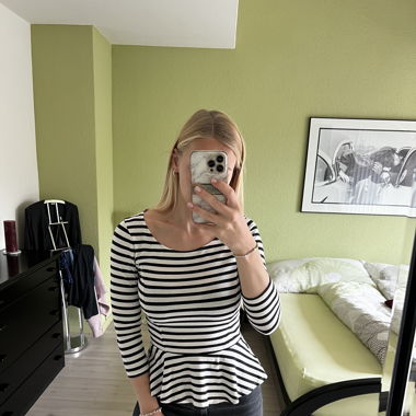 Langarmshirt gestreift