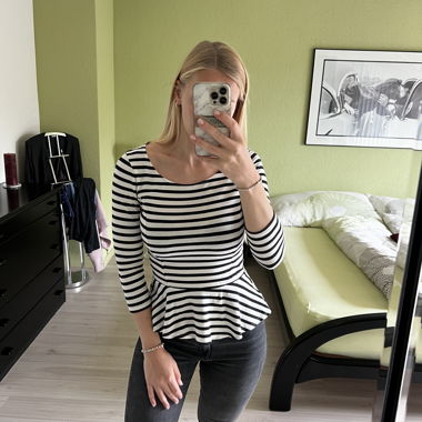 Langarmshirt gestreift