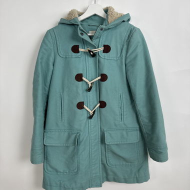 Azurgrüner Fleece-Futtermantel