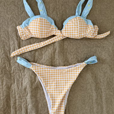 Set bikini a quadri
