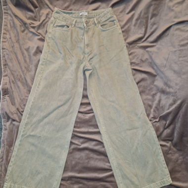 Wide leg trousers light khaki