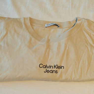 T-shirt Calvin Klein Jeans beige clair XS