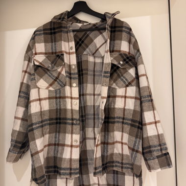 Checked shirt, size onesize / brown