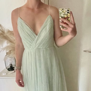 Türkises Tüll  Abendkleid
