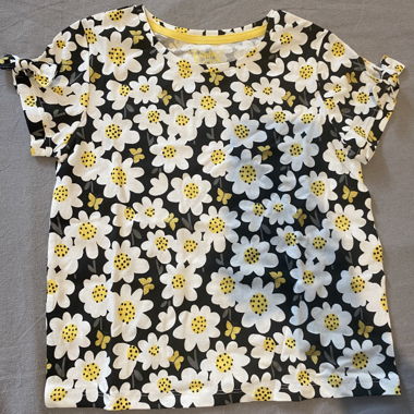T-Shirt mit Blumenprint - Gr. 128